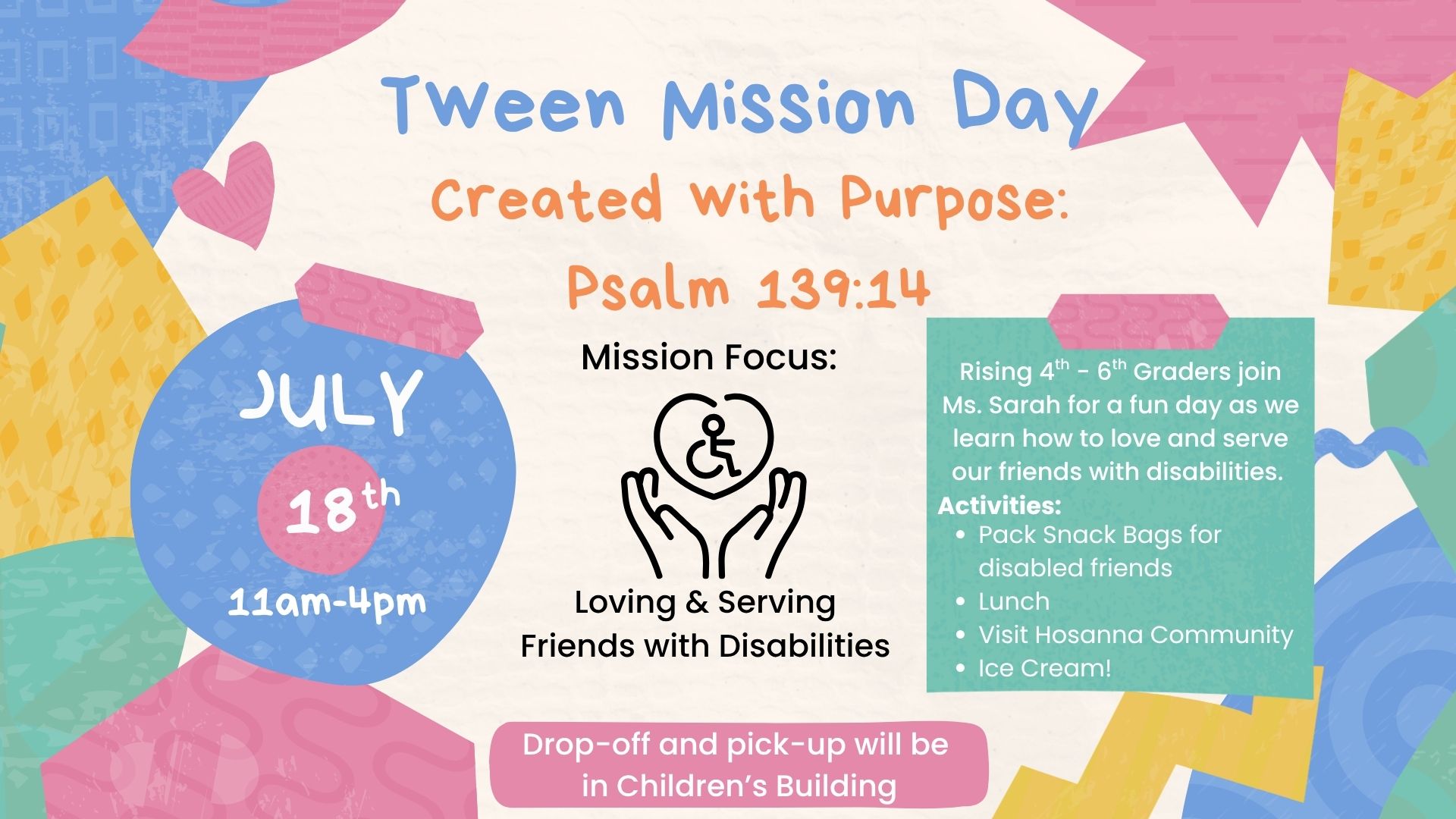 Tween Mission Day- Disabilities