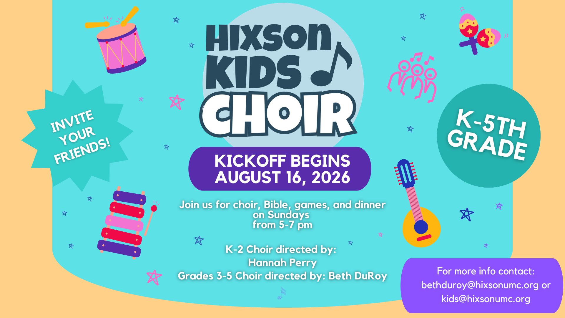 Kids Choir Promo for 2026 Slide (Presentation)